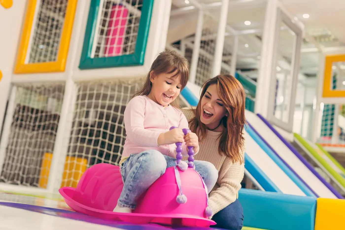 Kids enjoying play area